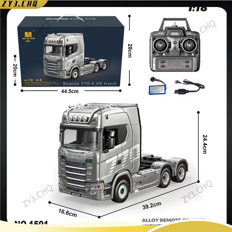 Hobby Rc Van - 1/18 Huina 1509 Rc Semi Dump