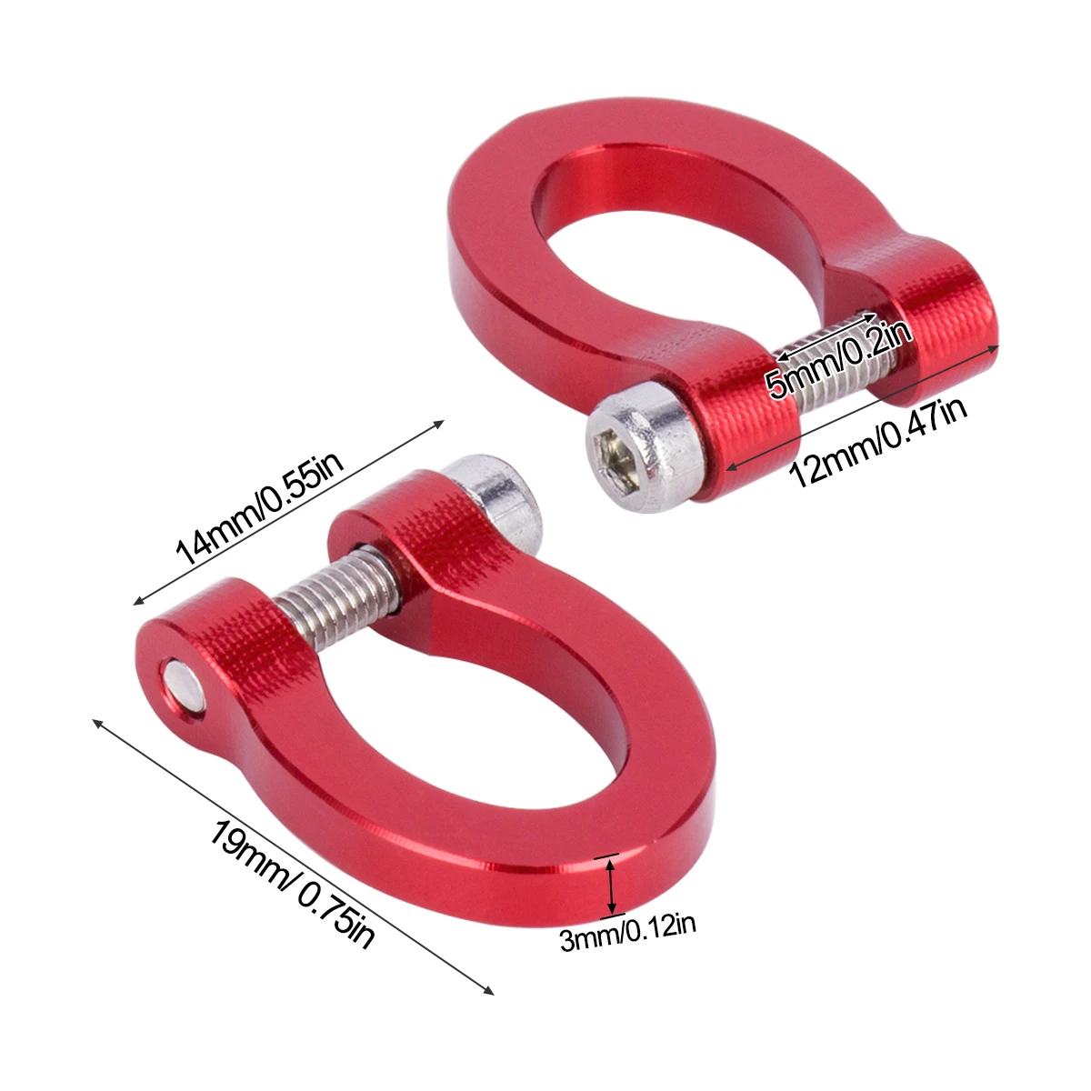 CNC Aluminum Bumper D-ring Tow - Hobby Rc Van ulasan dan harga