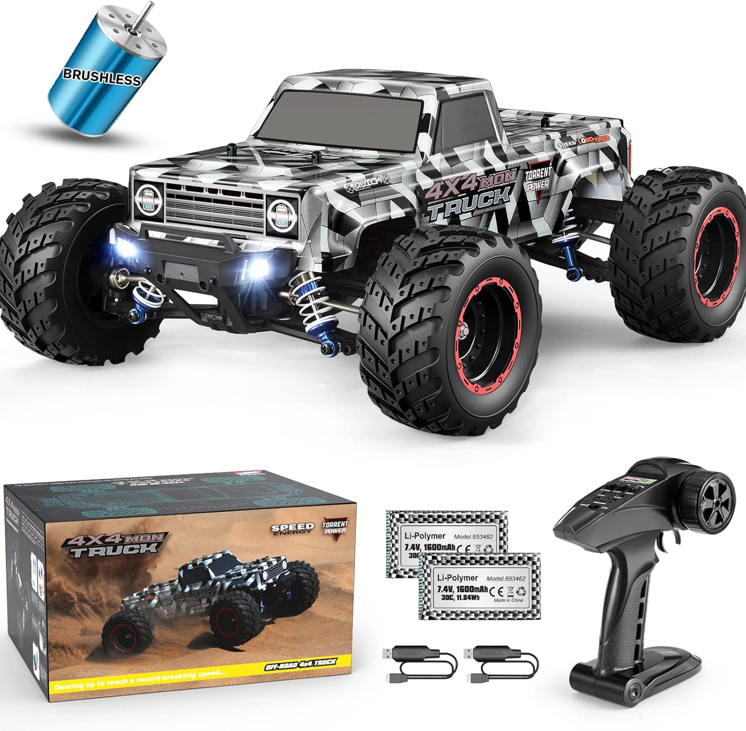 Brushless RC Cars 1/12 Scale,  - Rc Hobby Grade Monster Truck ulasan dan harga