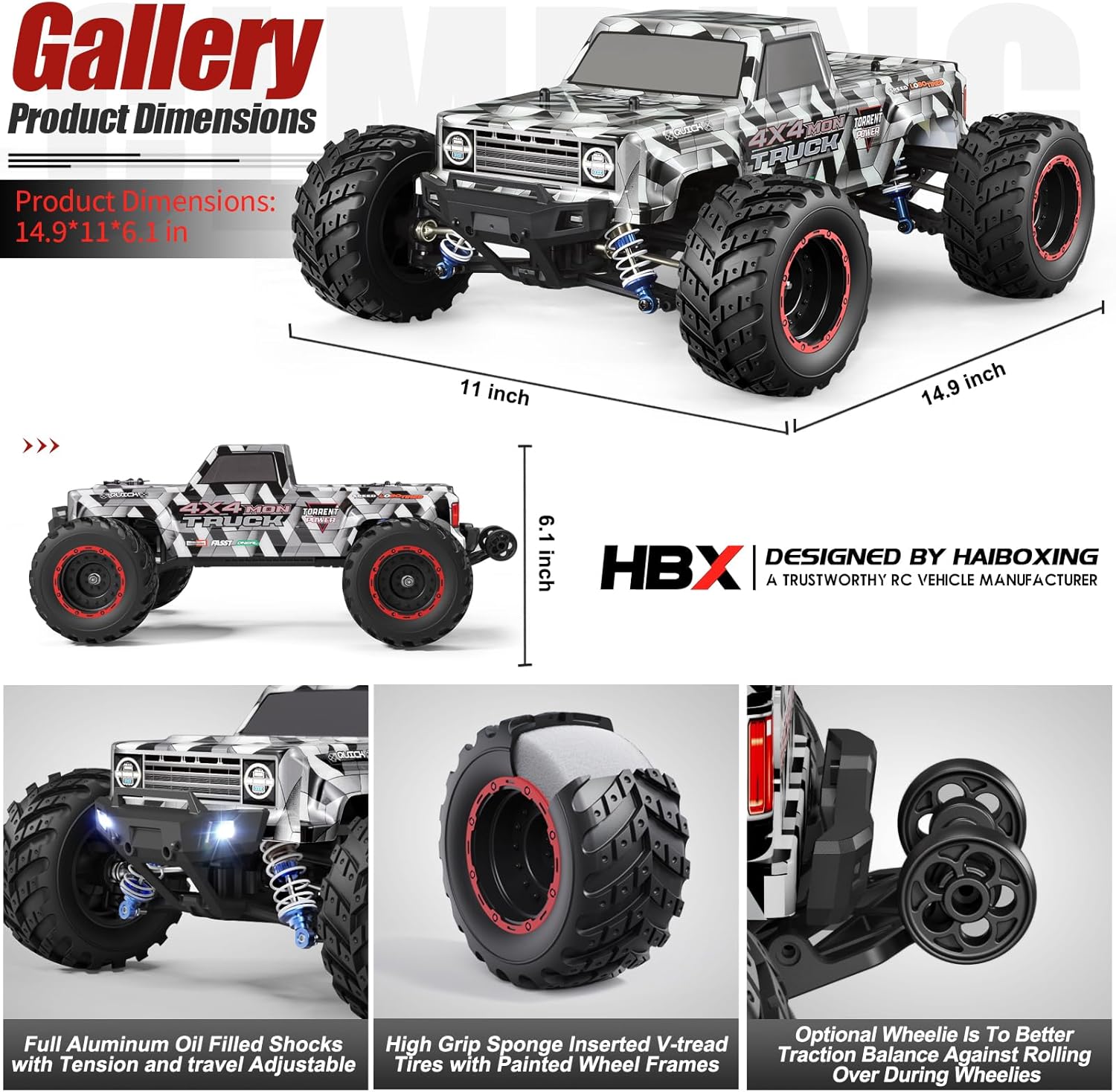 Brushless RC Cars 1/12 Scale,  - Rc Hobby Grade Monster Truck ulasan dan harga