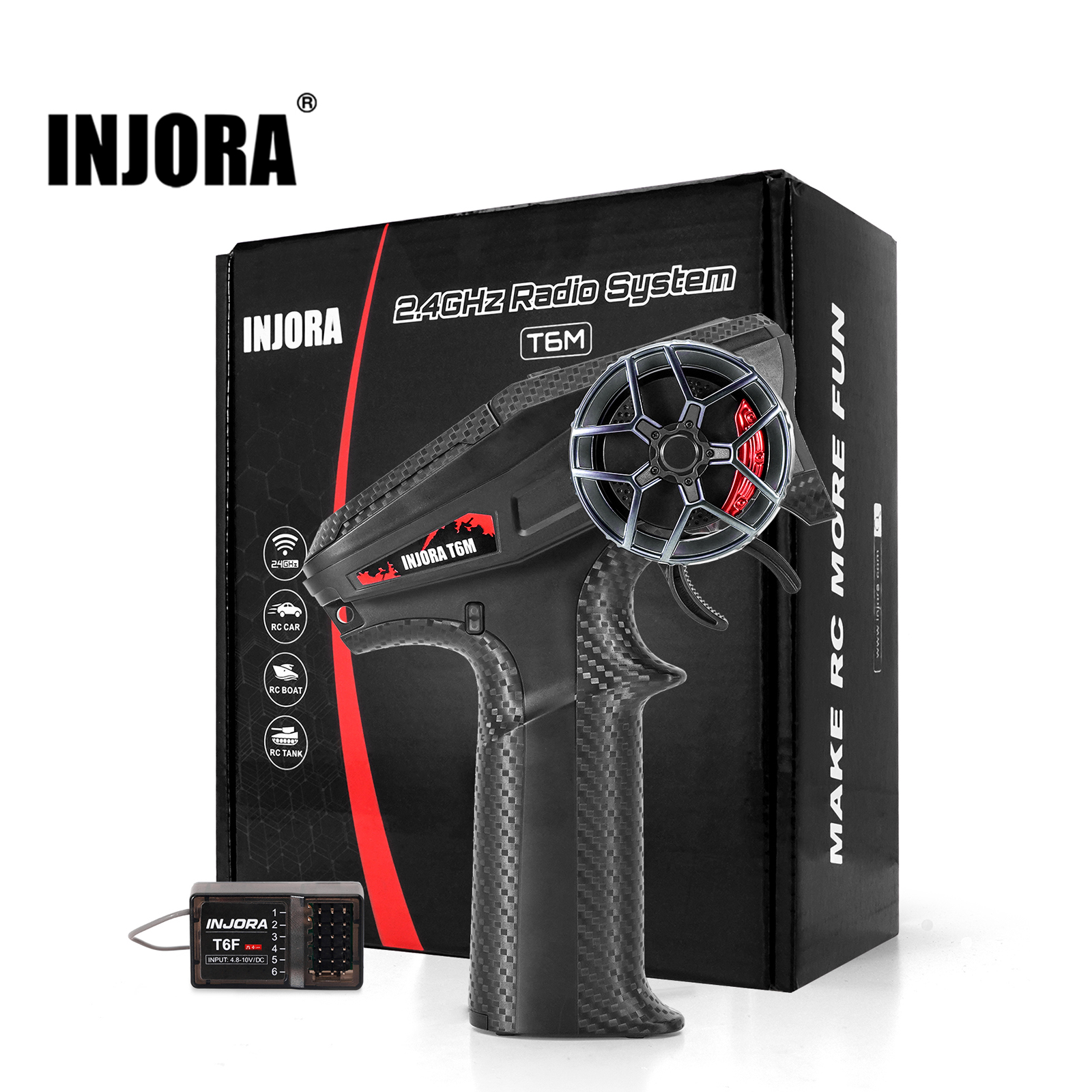 INJORA T6M 2.4GHz Digital Radi - Rc Hobby Work Mat ulasan dan harga