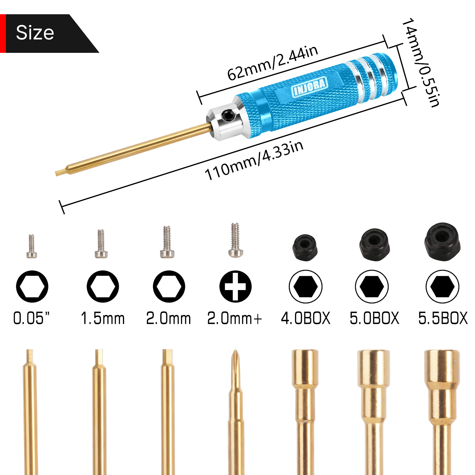 INJORA 7PCS Short Handle HSS H - Rc Hobby Work Mat ulasan dan harga