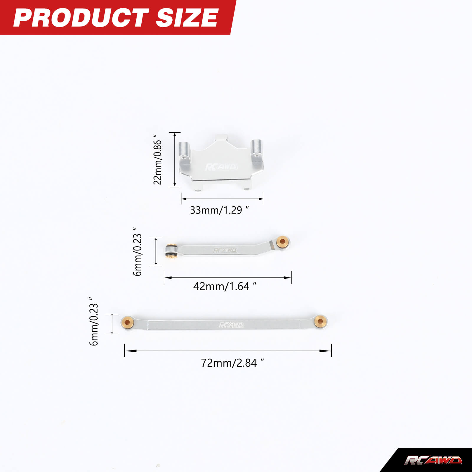 RCAWD Alloy CR18P Servo Mount  - Hobby Rc Van ulasan dan harga