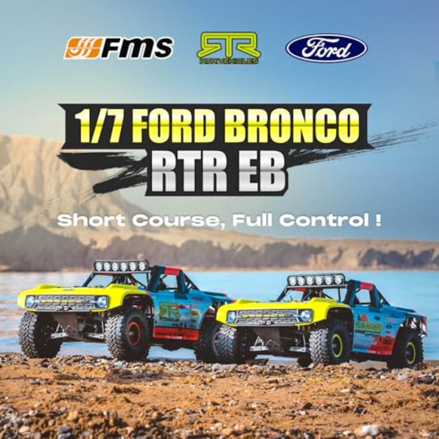 FMS 1/7  Bronco RTR EB RC Shor - Rc Roc Hobby ulasan dan harga