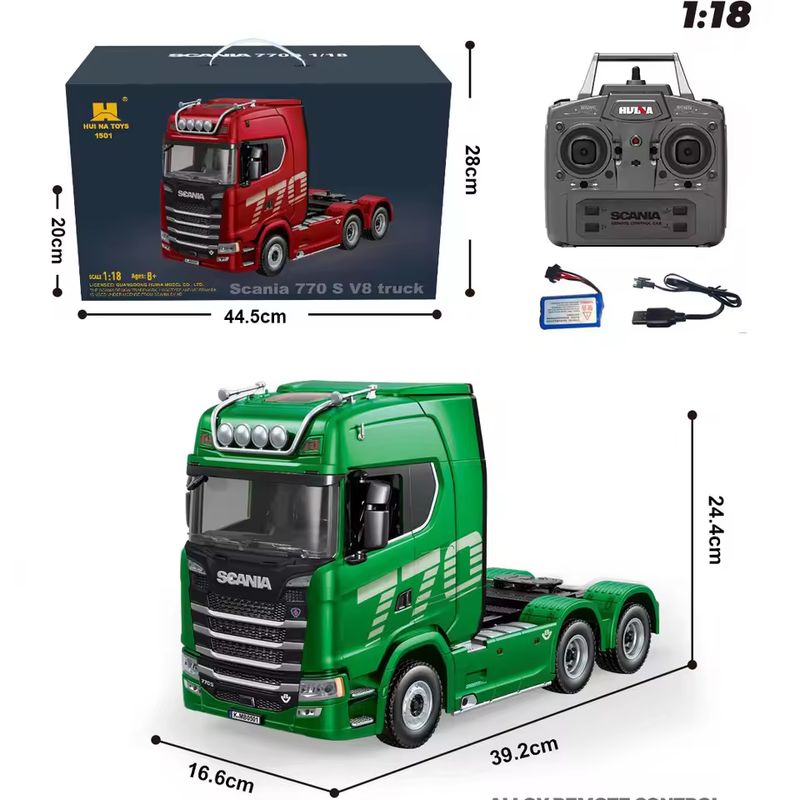 1/18 Huina 1509 Rc Semi Dump T - Hobby Rc Van ulasan dan harga
