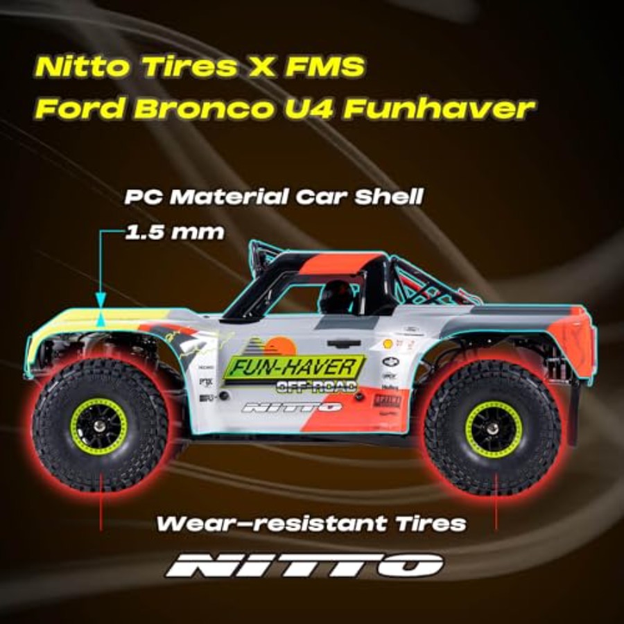 FMS 1/7  Bronco RTR EB RC Shor - Rc Roc Hobby ulasan dan harga