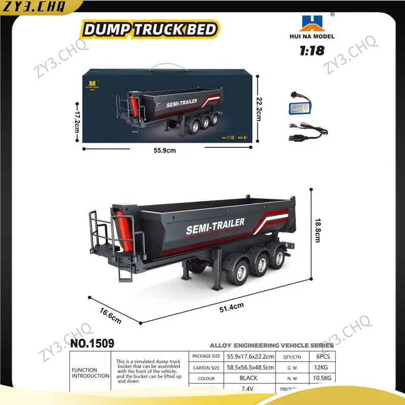 1/18 Huina 1509 Rc Semi Dump T - Hobby Rc Van ulasan dan harga