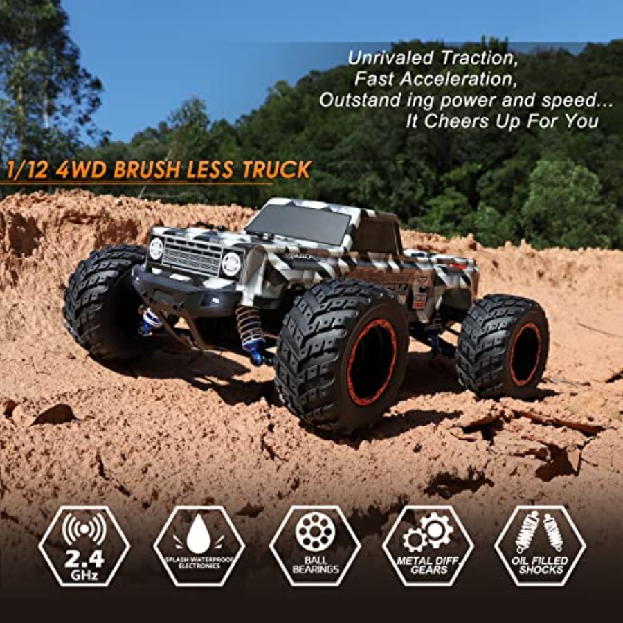 1/12 Scale Brushless RC Cars 9 - Rc Hobby Grade Monster Truck ulasan dan harga