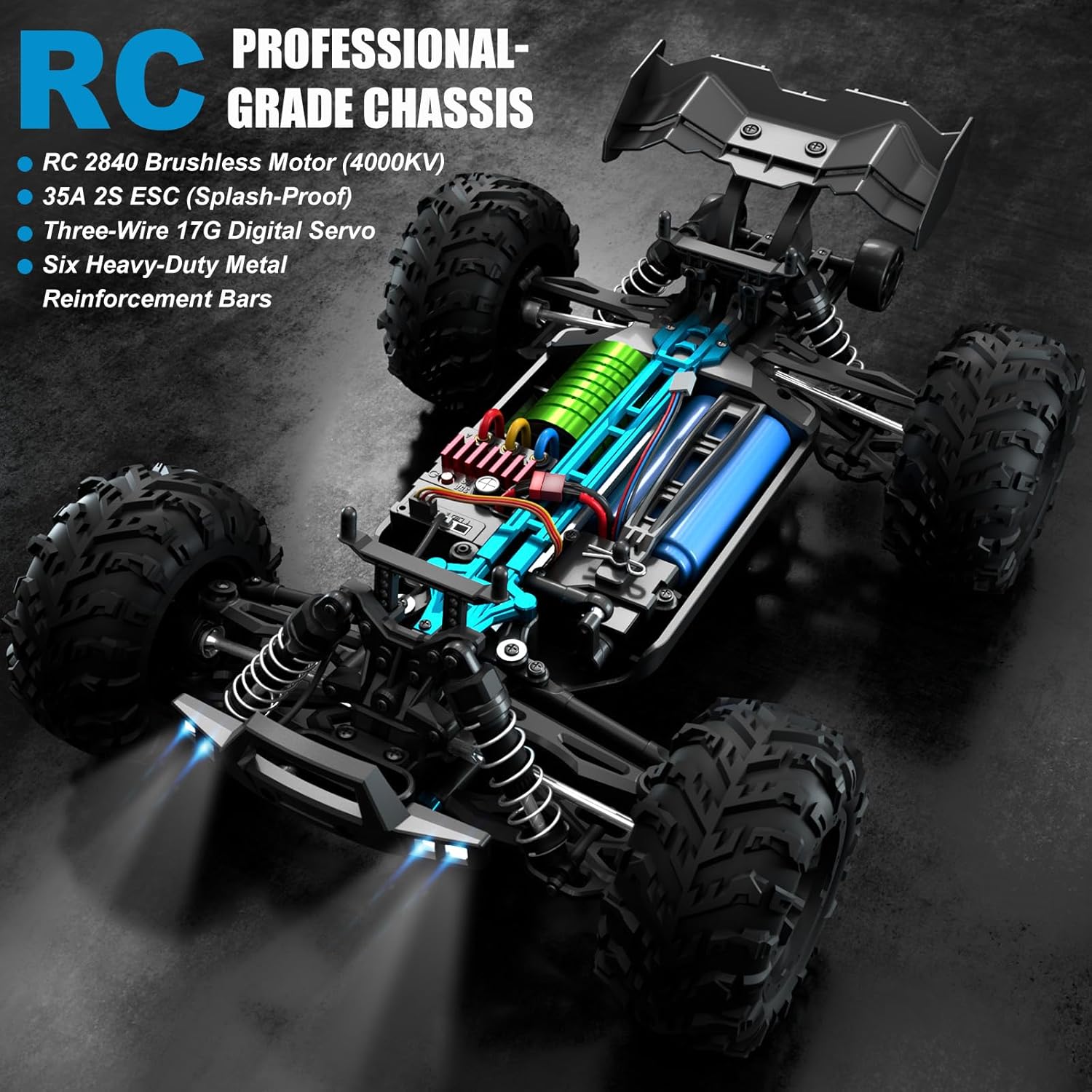 Hobby Grade 1:16 Scale Brushle - Rc Hobby Grade Monster Truck ulasan dan harga
