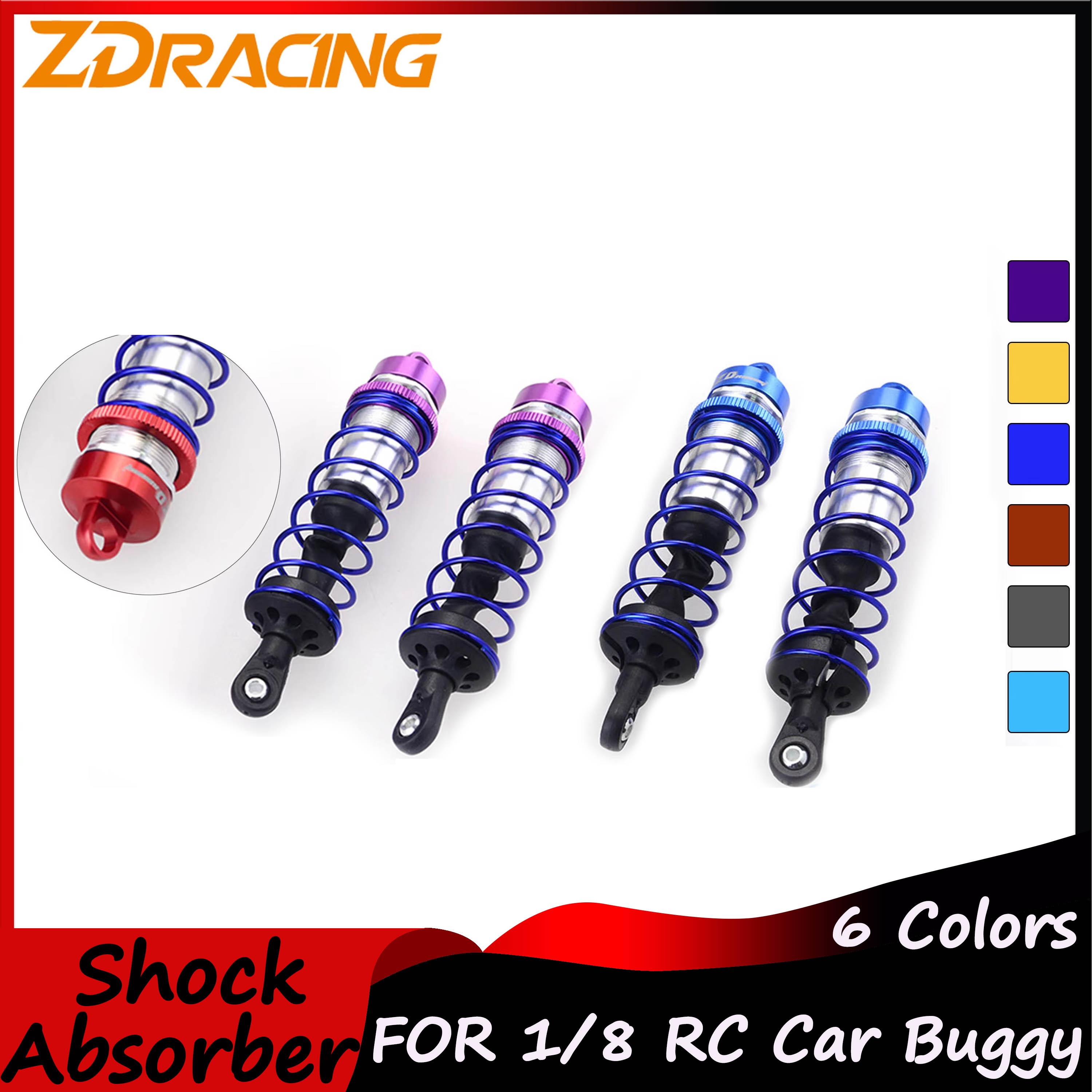 120mm Front 143mm Rear ZD Raci - Shock Absorber Rc ulasan dan harga